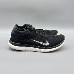 Nike Shoes Womens 7 Black White Free Flyknit 4.0 Minimalist Running Sneakers